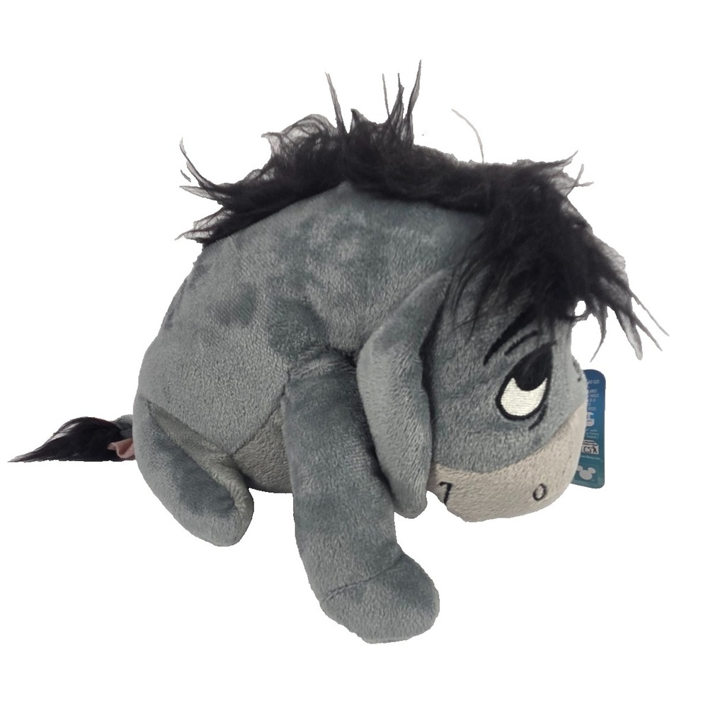 Disney Winnie the Pooh Eeyore Plush 11 Inch Gray Donkey Stuffed Animal New Tags